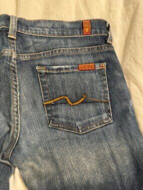 Vintage 7 For All Mankind Roxanne Low Rise Skinny Jeans Size 26
